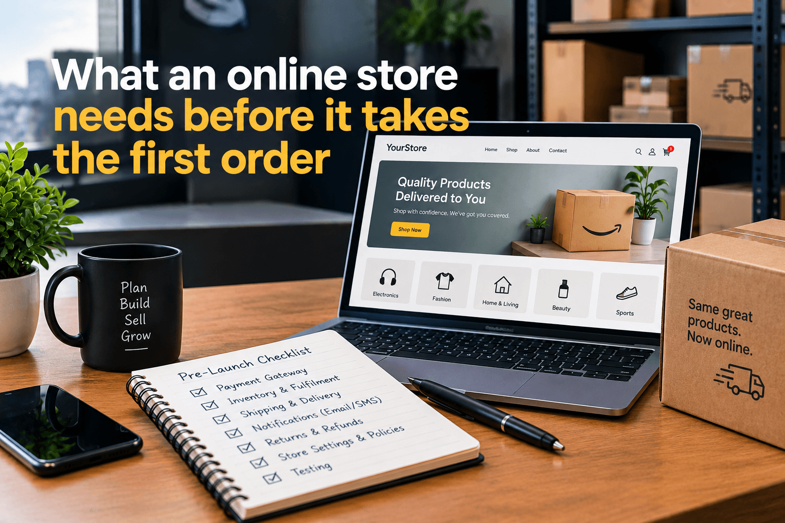 What an online store needs before it takes the first order
