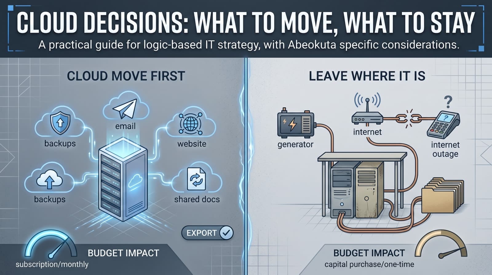 What to Move to the Cloud, and What to Leave